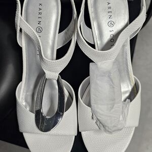 Karen Scott White Sandals